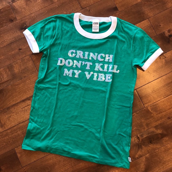 Like New Grinch Don’t Kill My Vibe Christmas tee - Picture 1 of 3